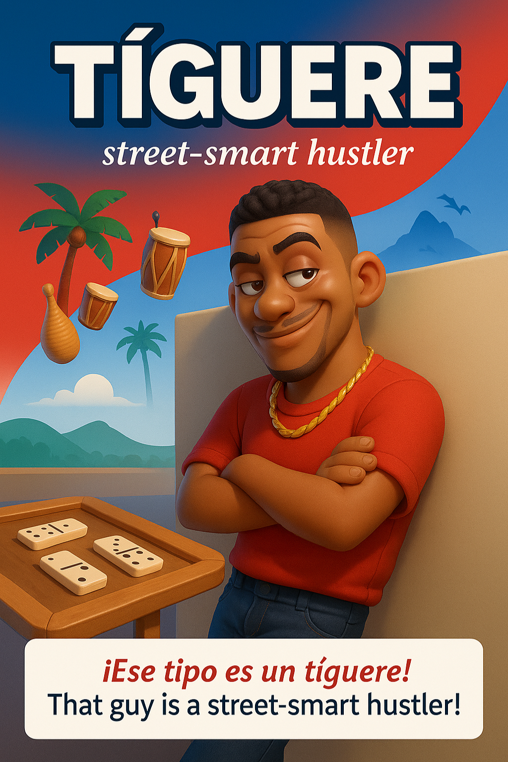 Caribbean Spanish: 150 Words & Phrases Illustrated (Digital eBook)